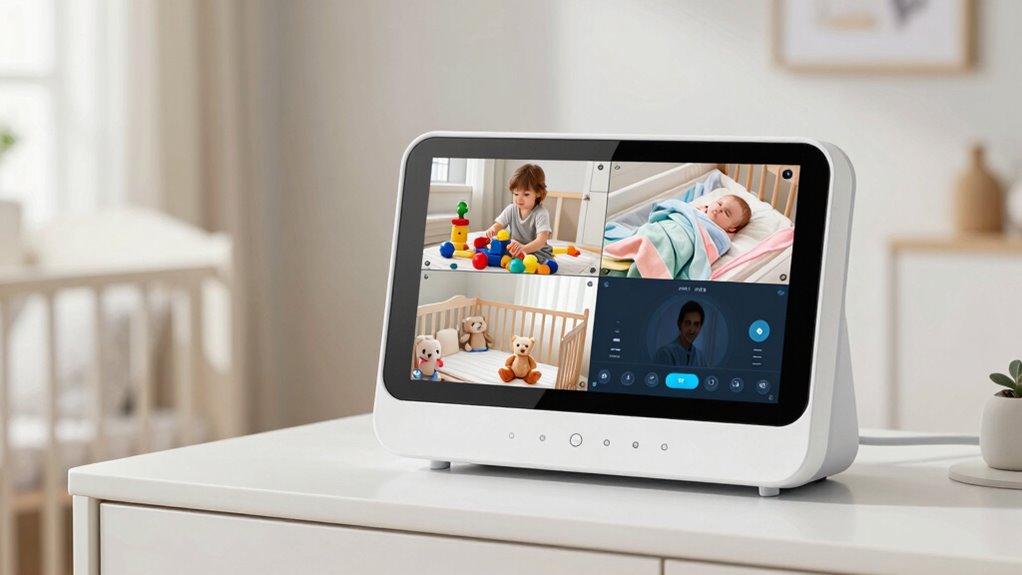 top split screen baby monitors