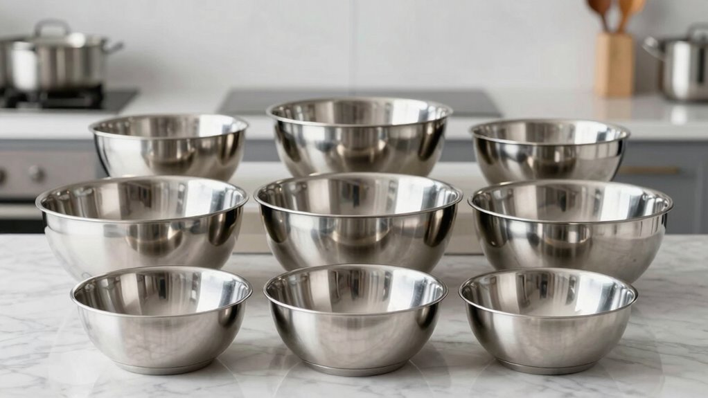 top stainless steel bowls