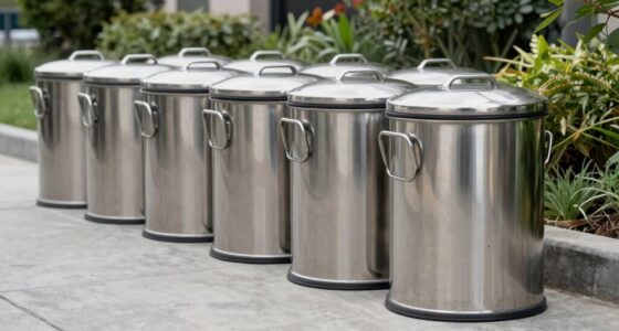 top stainless steel compost bins