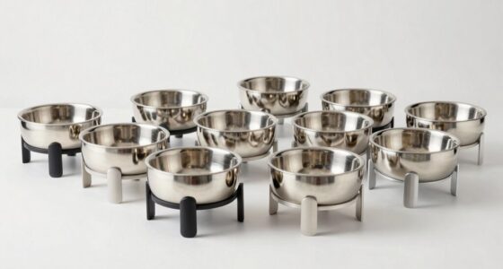top stainless steel elevated dog bowls