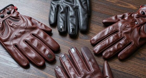 top touchscreen leather gloves