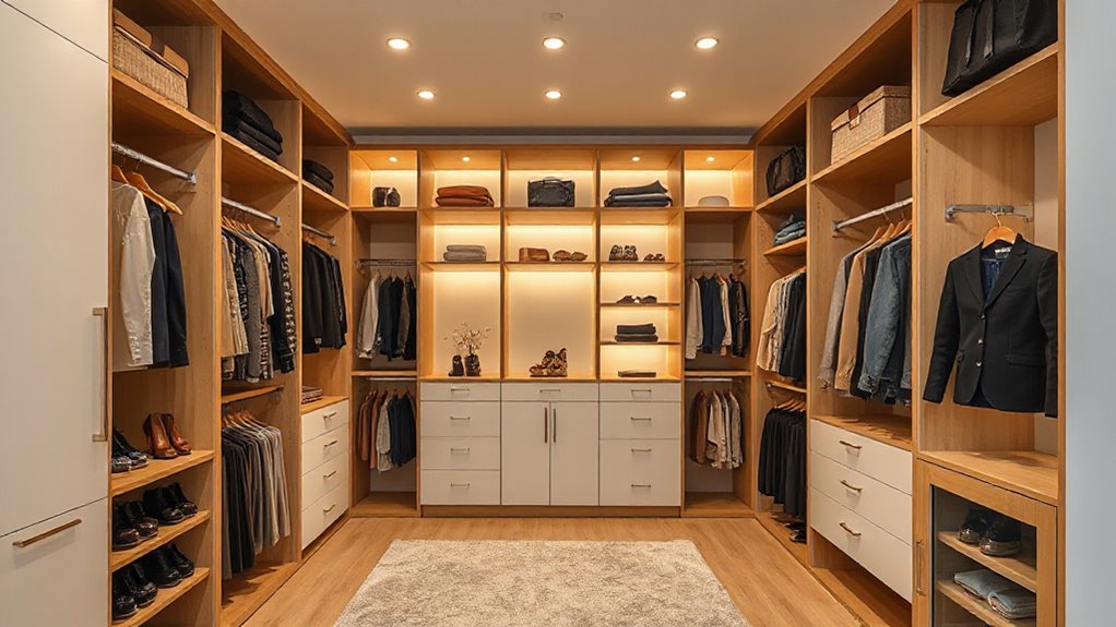 top walk in closet systems