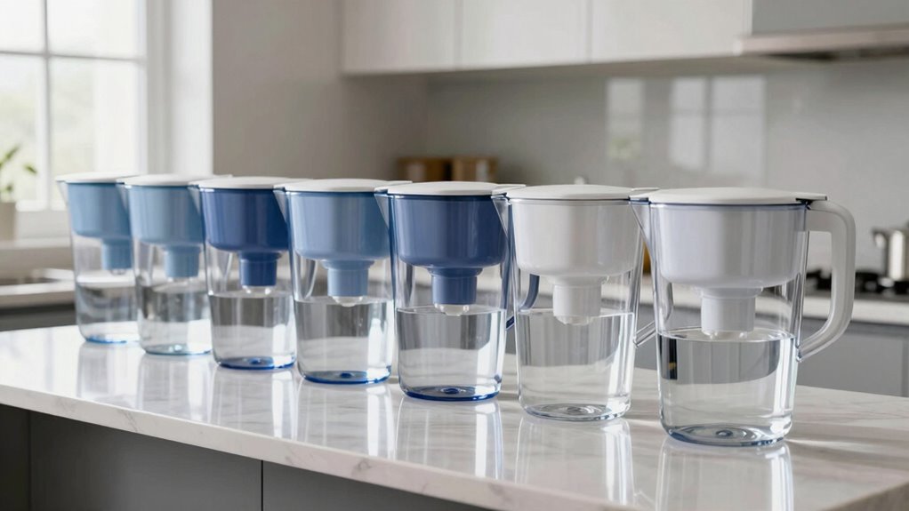 top water filter pitchers