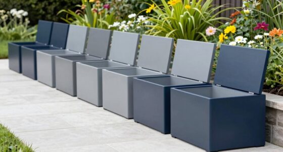 top waterproof outdoor storage benches