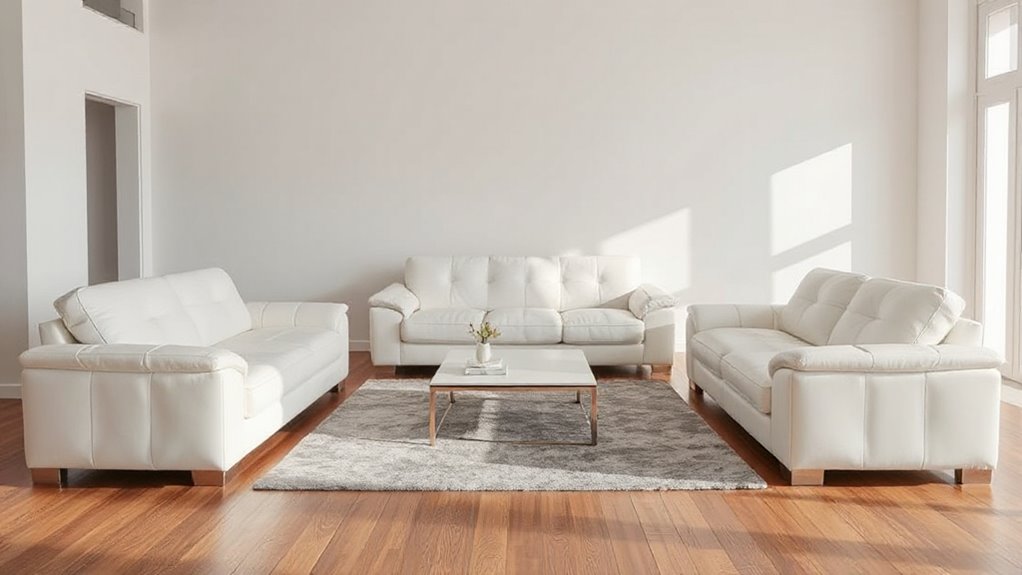 top white italian leather sofas