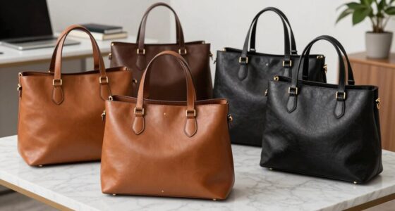top work leather totes