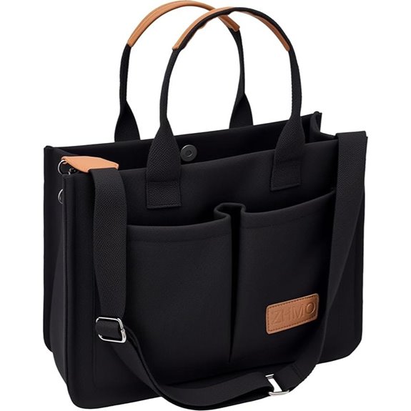 Canvas Tote Bag for Women with Laptop Compartment