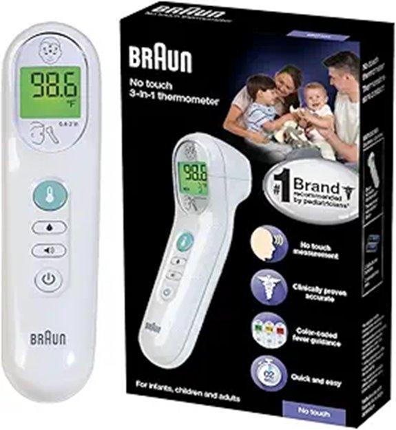 Braun No Touch 3-in-1 Thermometer for All Ages