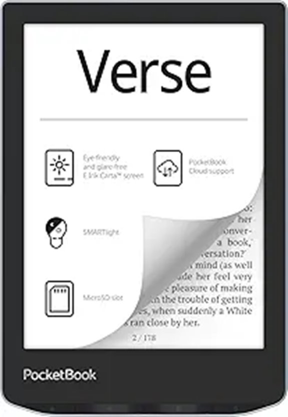 PocketBook Verse E-Reader with Touchscreen and WiFi
