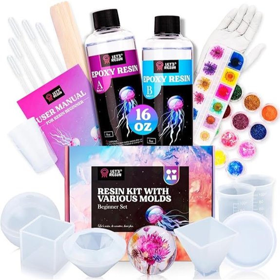 Let's Resin Epoxy Resin Kit & Molds for Crafts