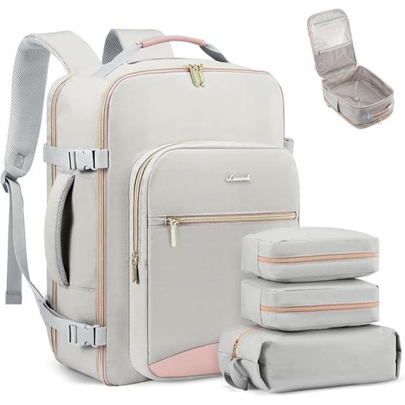 LOVEVOOK Travel Backpack with Packing Cubes TSA Approved