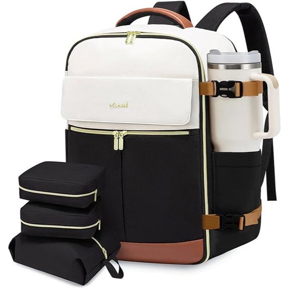 LOVEVOOK TSA Travel Backpack with Laptop & Cubes