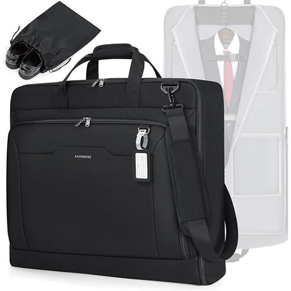 RainSmore Travel Garment Bag with Shoes & Strap