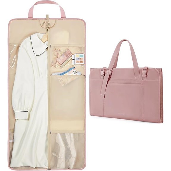 BAGSMART Travel Garment Bag for Hanging Clothes