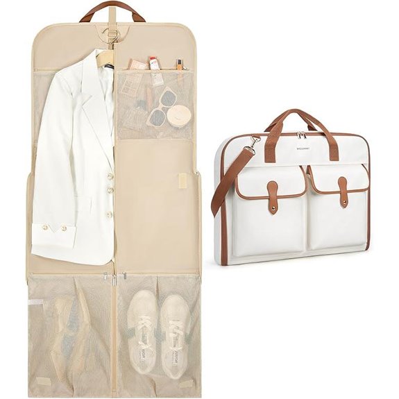 BAGSMART Travel Garment Bag for Hanging Clothes