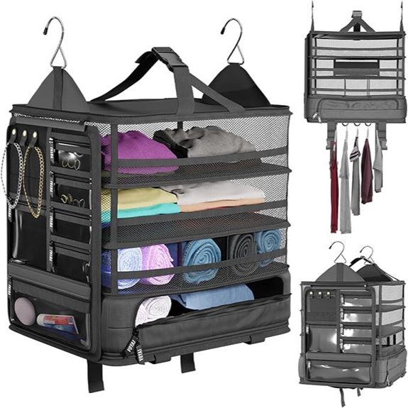 Voyaj Hanging Suitcase Organizer for Travel