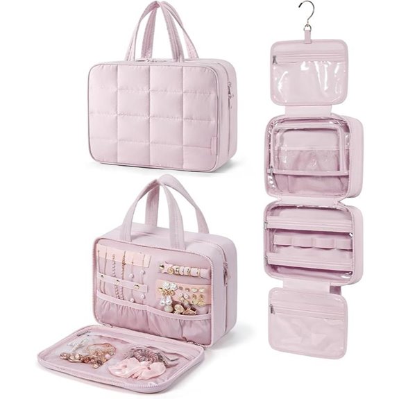 BAGSMART Travel Toiletry & Jewelry Organizer Bag