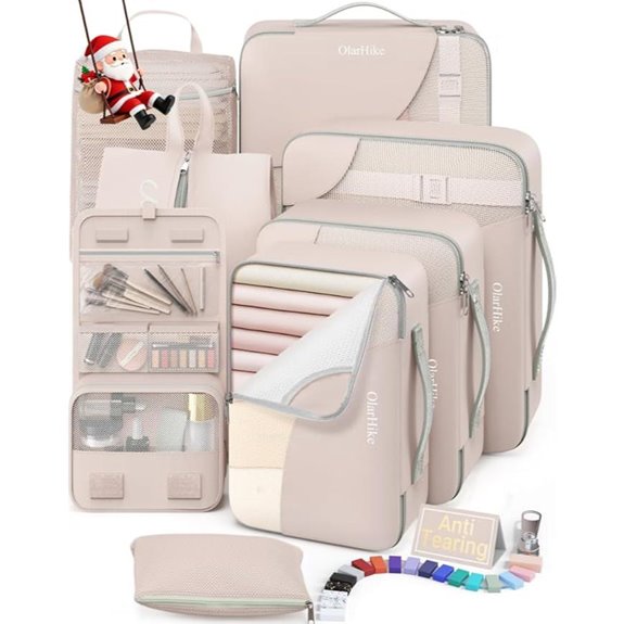 Packing Cubes Set for Travel and Luggage Organization