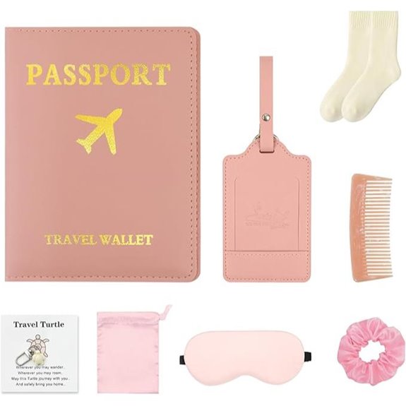 7Pcs Travel Passport Holder Set for Women