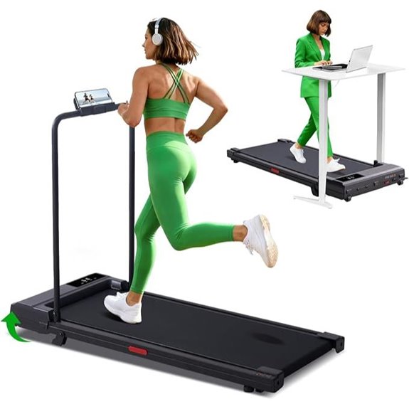 Walking Pad Treadmill with Handles and Incline