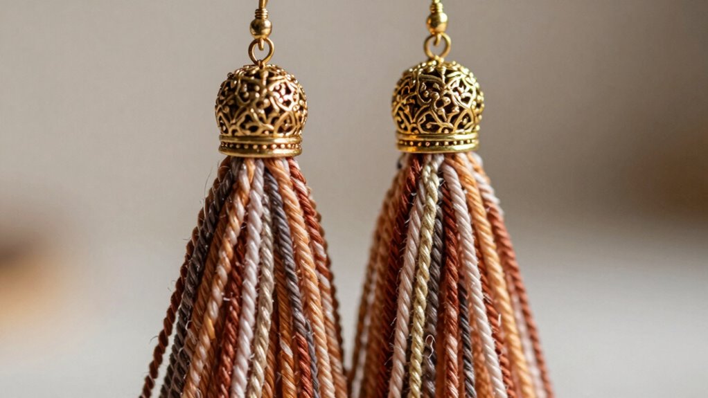 trendy boho tassel earrings