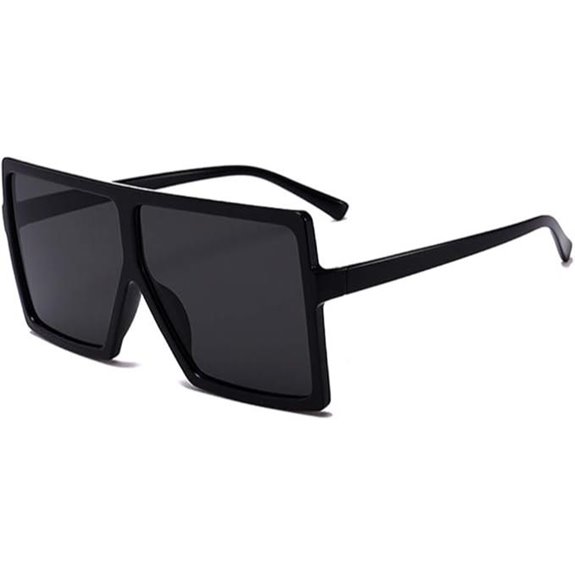 Oversized Square Sunglasses for Womens Trendy Flat Top Fashion Shades