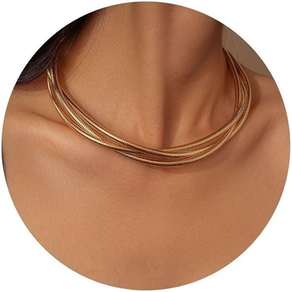 Chunky Gold Necklace for Women Trendy Jewelry