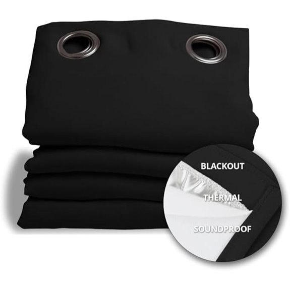 Moondream DecibelControl 3-in-1 Soundproof Curtain Black