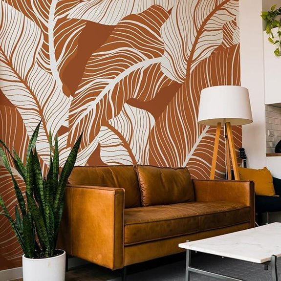Peel & Stick Tropical Floral Wall Mural