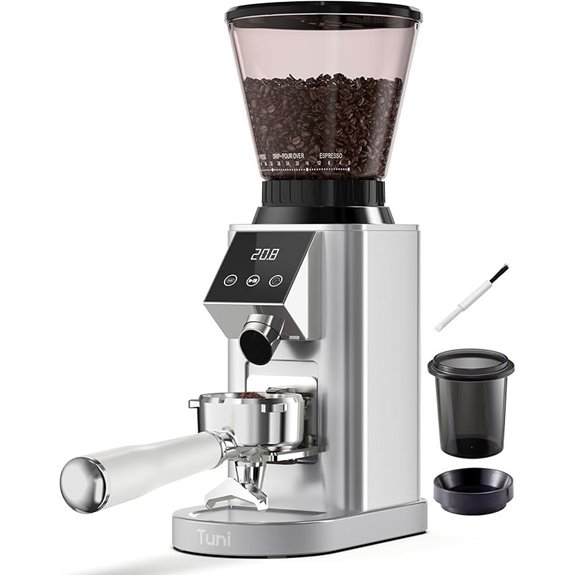 Tuni G1 Conical Burr Coffee Grinder with LCD