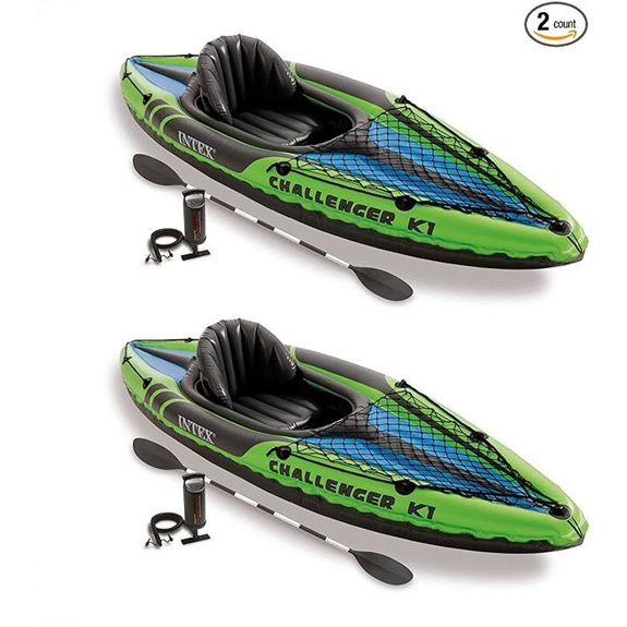 Intex Challenger K1 2-Pack Kayak with Accessories