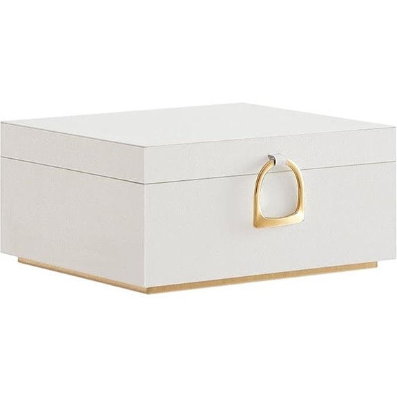 SONGMICS 2-Layer Jewelry Box with Handle