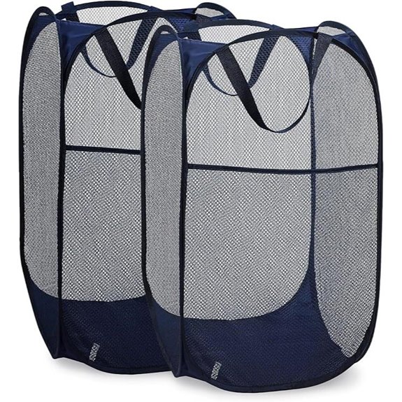 Collapsible Mesh Laundry Hampers (2-Pack)