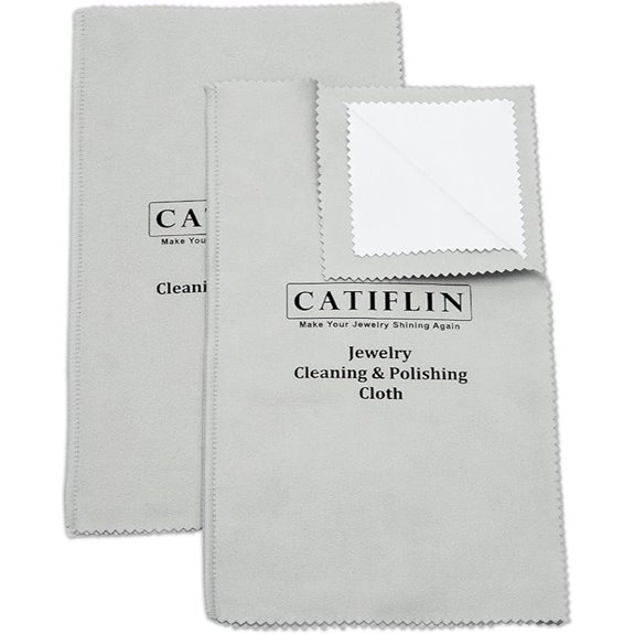 CATIFLIN Multi-Layer Jewelry Cleaning Cloths (2 Pack)