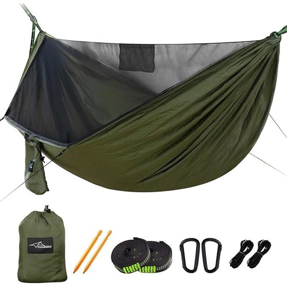 Large Camping Hammock with Mosquito Net for 2 Persons