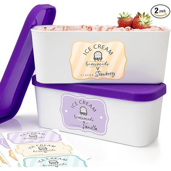 Reusable Ice Cream Container Set (2-Pack)