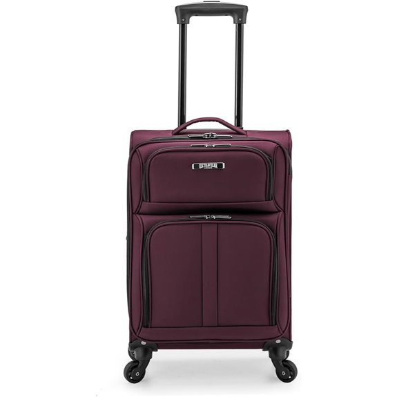 U.S. Traveler Anzio Burgundy 22-Inch Spinner Luggage