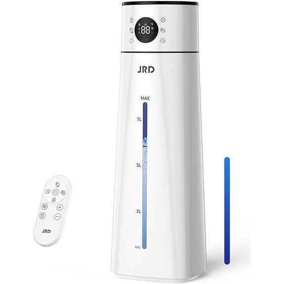 JRD 8L Ultrasonic Humidifier with Remote and Night Light