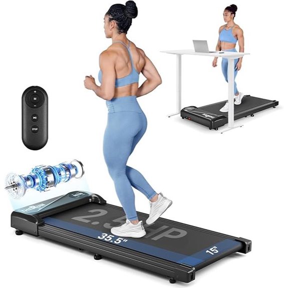 THERUN Under Desk Walking Treadmill with Remote