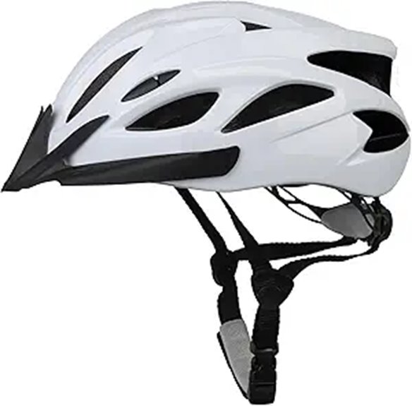 Adult Unisex Cycling Helmet with Visor and Adjustable Fit