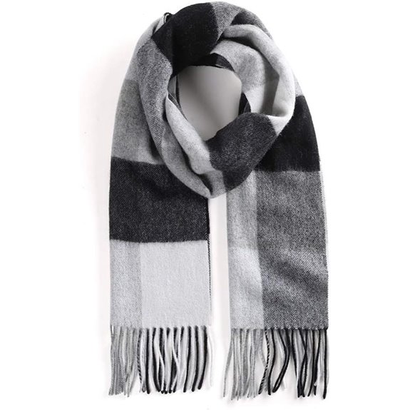 Unisex 100% Wool Scarf for Men Women Warm Winter Scarves