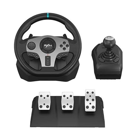 PXN V9 Universal Racing Wheel with Pedals and Shifter