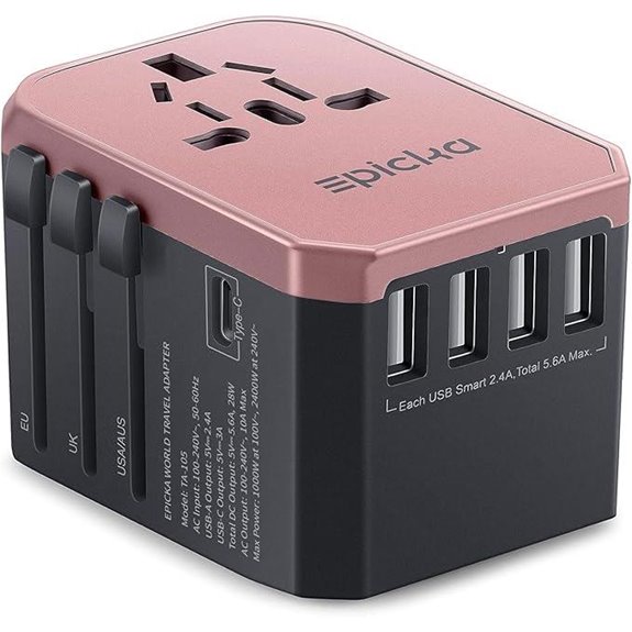 EPICKA Universal Travel Adapter with USB Ports