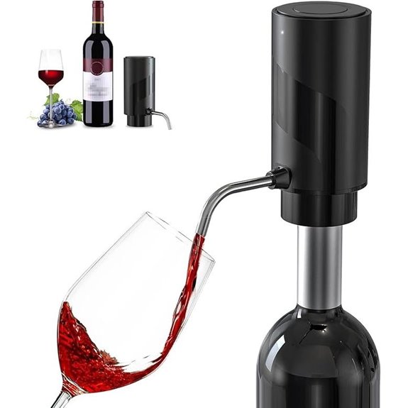 Electric USB Rechargeable Wine Aerator and Dispenser