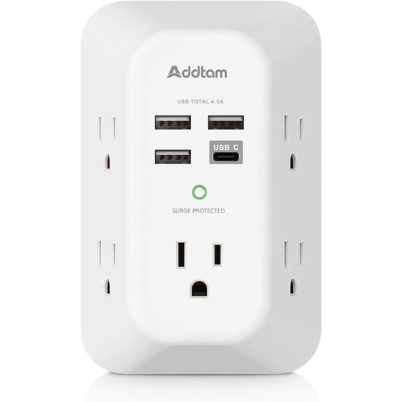 Addtam USB Wall Charger with Surge Protection