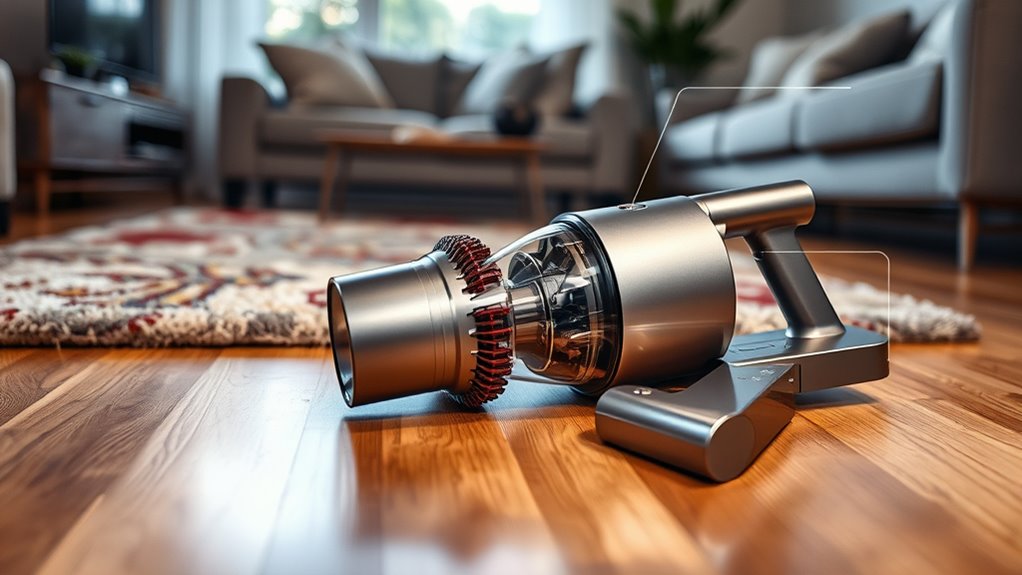 vacuum features for cleaning