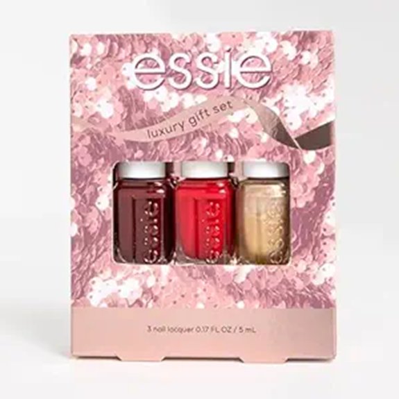 essie Nail Polish 8-Free Vegan 3 Piece Holiday Nail Polish Set 1 Kit