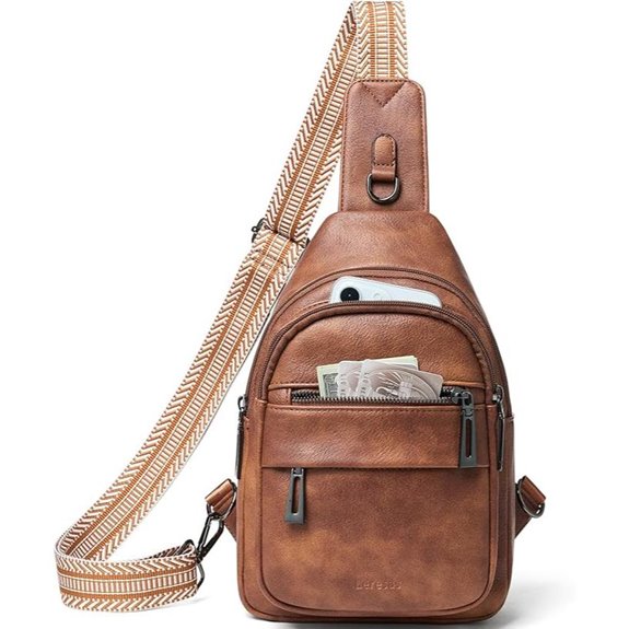 7L Vegan Leather Crossbody Sling Bag for Women