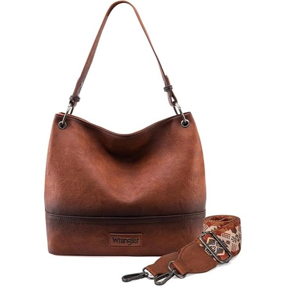 Wrangler Vegan Leather Hobo Shoulder Bag for Women
