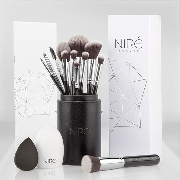 Niré Beauty 15-Piece Vegan Makeup Brush Set